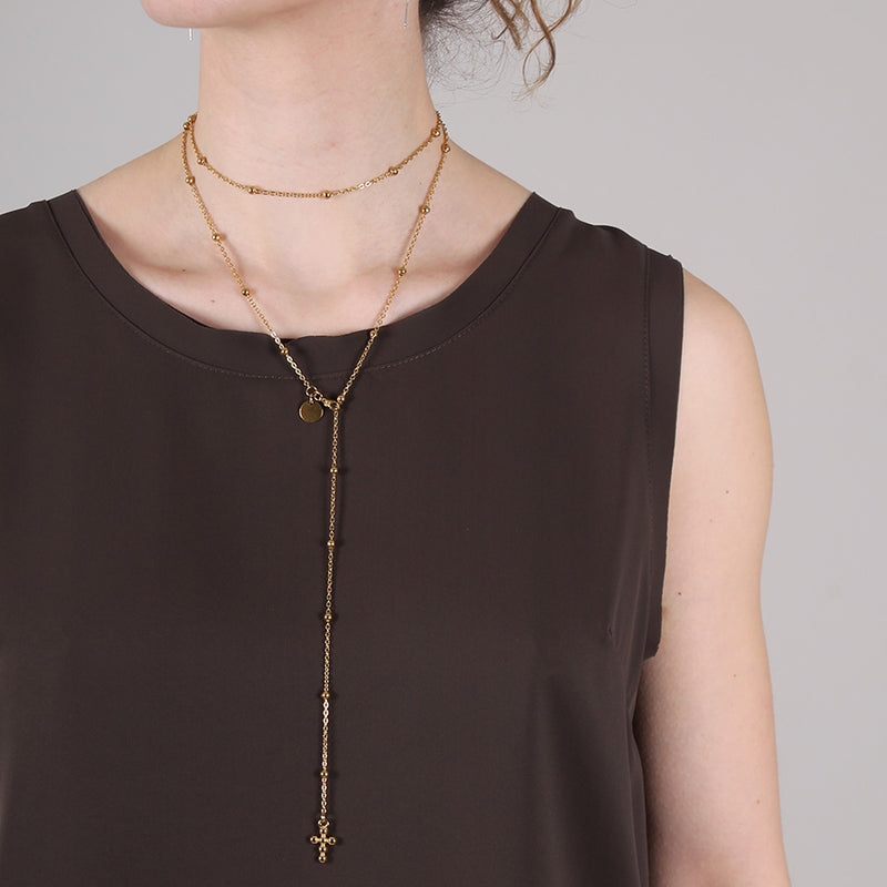 Collana Rosaria Oro