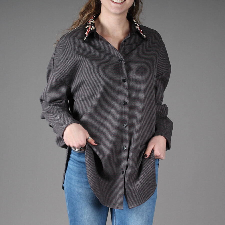 Camicia Pied de Poule