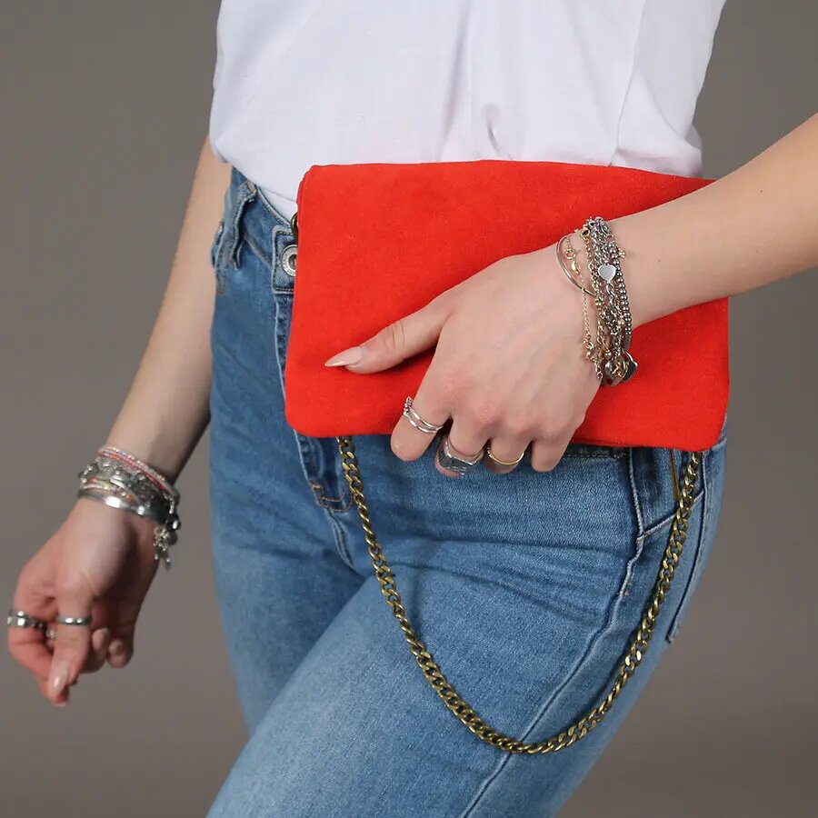 Pochette Olivia Camoscio