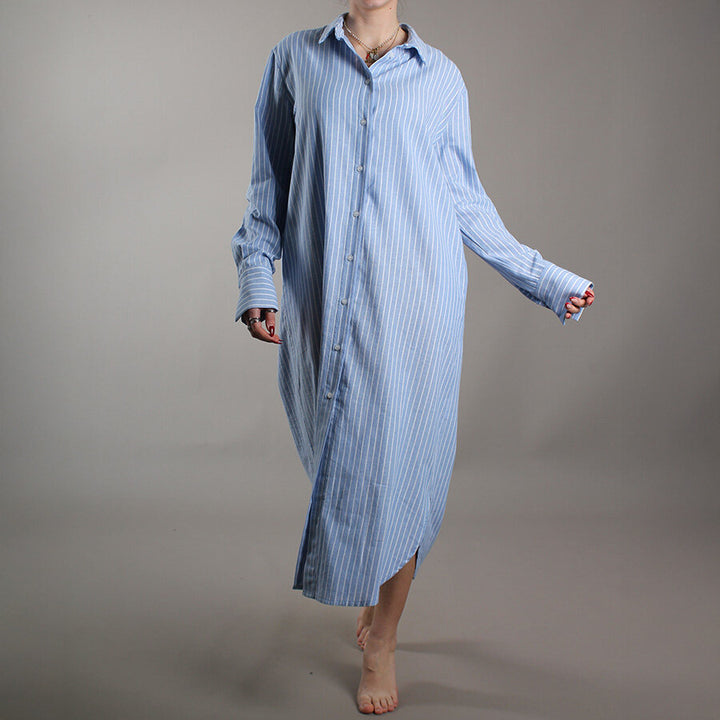 Chemisier Oasi Righe Azzurro