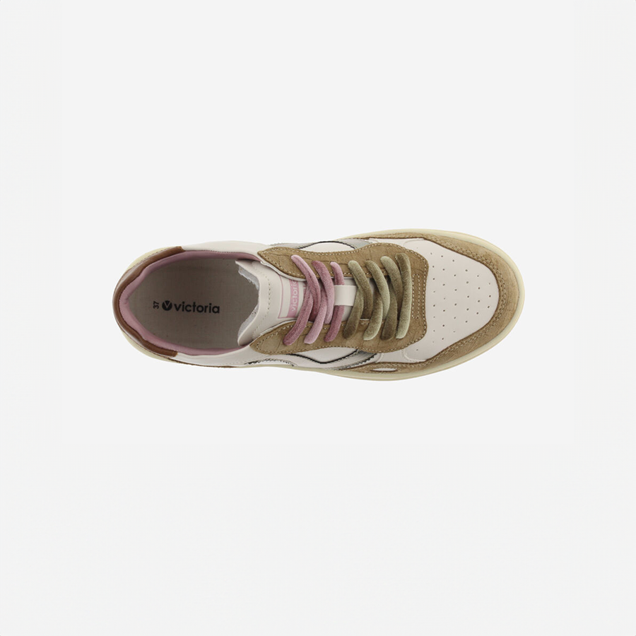 SNEAKER VICTORIA SEUL CUOIO