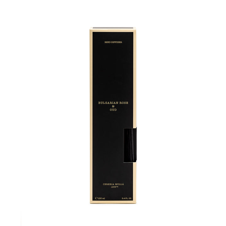 Bulgarian Rose and Oud Room Diffuser with Black Rattan Sticks