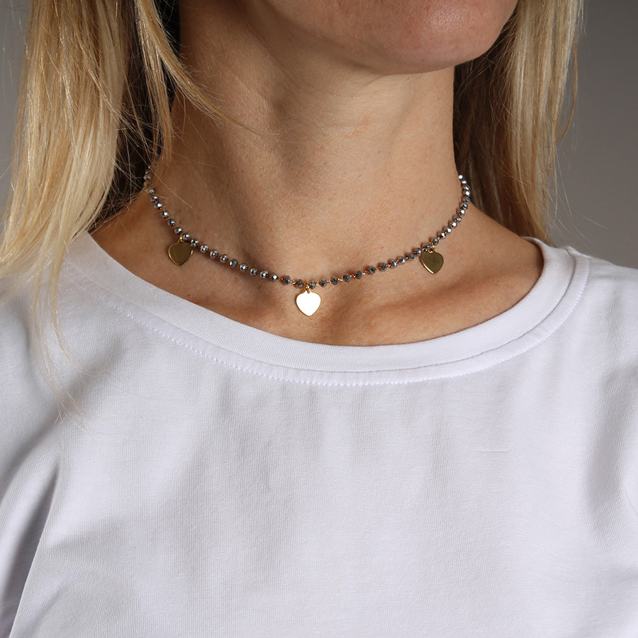 Collana girocollo Cuoricini