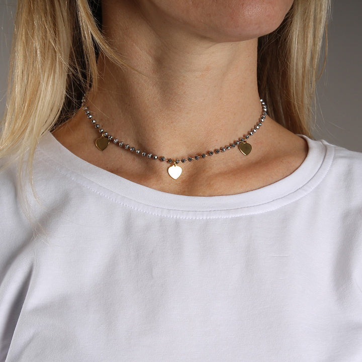 Collana girocollo Cuoricini