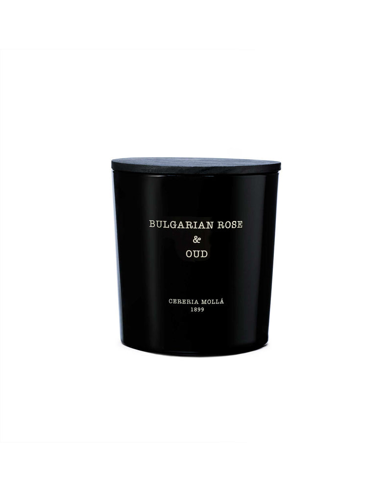Bougie XL à 3 mèches Rose Bulgare & Oud, Parfum Floral à la Bergamote et au Bois de Santal