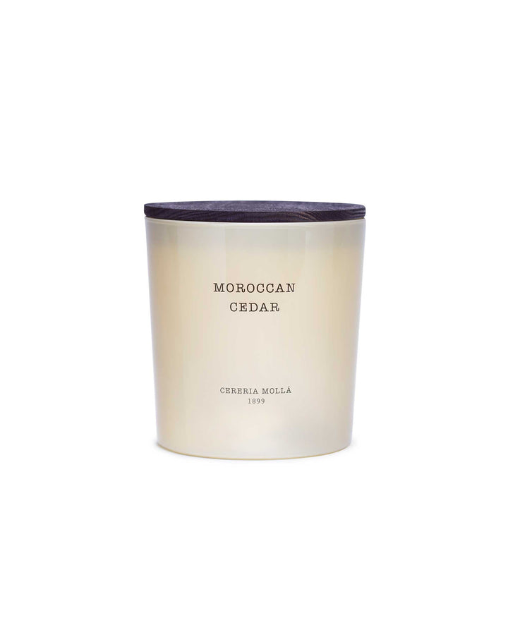 Moroccan Cedar Scented Candle with Three Wicks