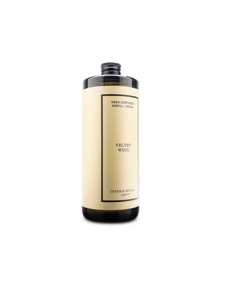 Velvet Wood Reed Diffuser Refill, Spicy, Tobacco and Vanilla Fragrance