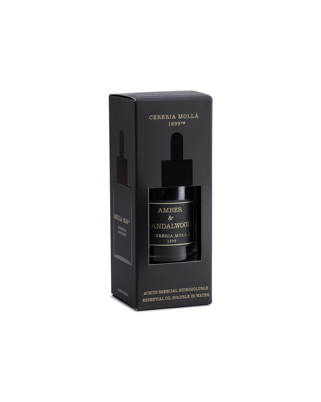 Huile parfumée hydrosoluble d'ambre et de bois de santal avec des notes d'extrait de bergamote et de cèdre