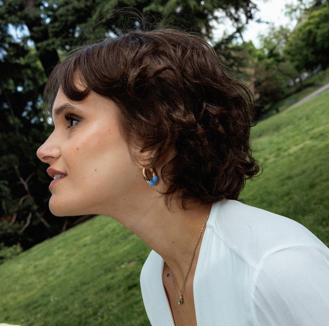 Grandes Boucles d'Oreilles Doré Doré