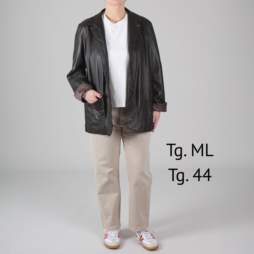 Blazer en cuir Anaïs