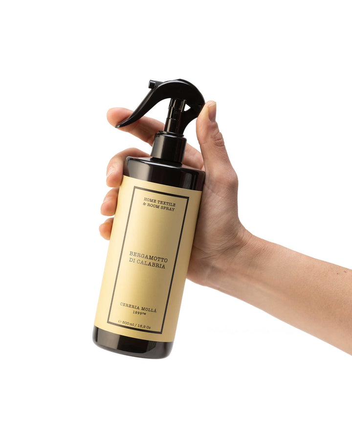 Spray textile à la bergamote de Calabre avec des notes d'agrumes et de fruits