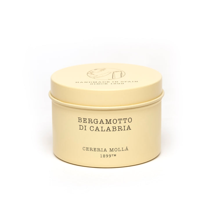 Bougie de voyage parfumée à la bergamote de Calabre en cire de soja naturelle
