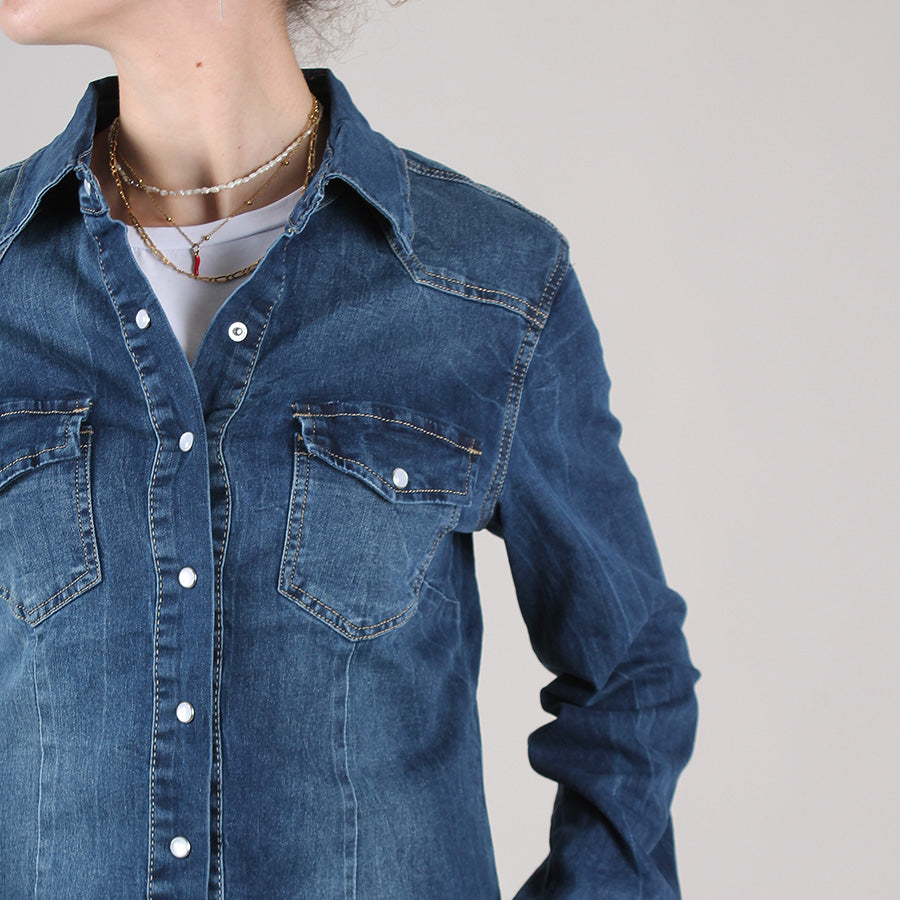 Camicia Jeans Slim Vaso