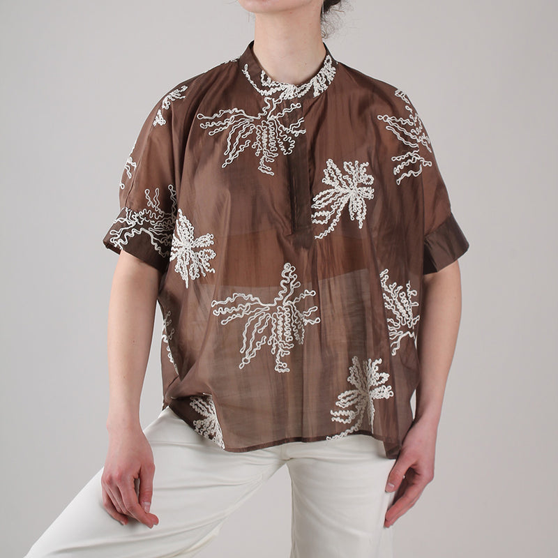 Camicia Summer Ricamo Moro