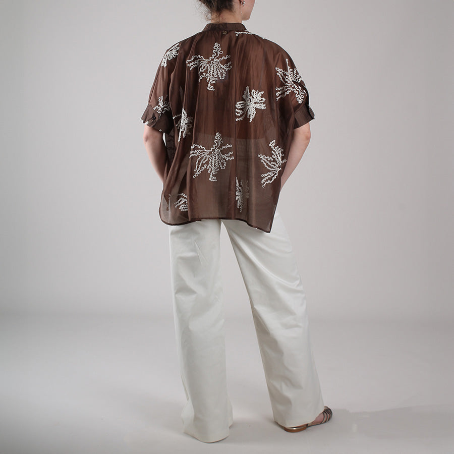 Camicia Summer Ricamo Moro