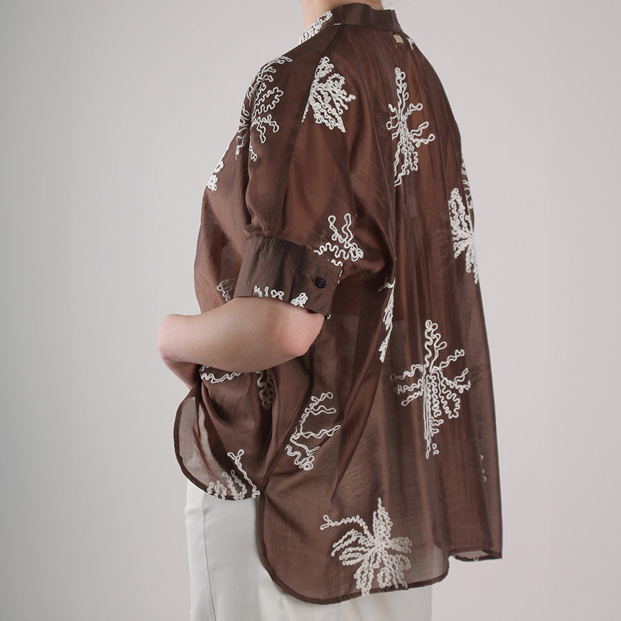 Camicia Summer Ricamo Moro