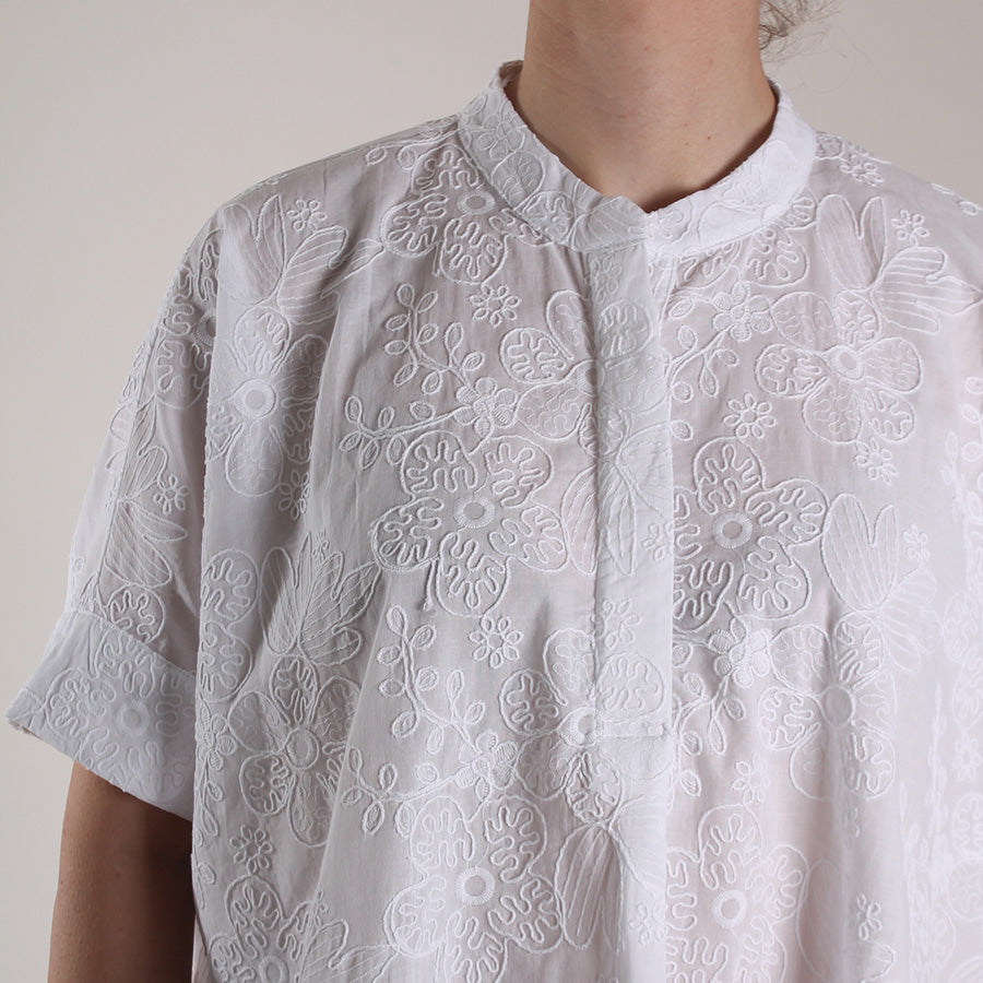 Camicia Summer Ricamo Bianco