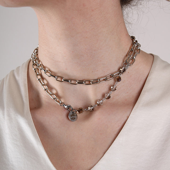 Collana Cristallo Argento