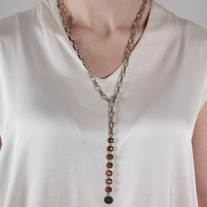 Collana Cristallo Argento