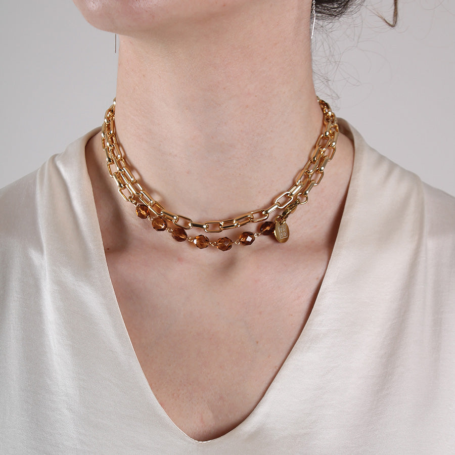 Collana Cristallo Oro