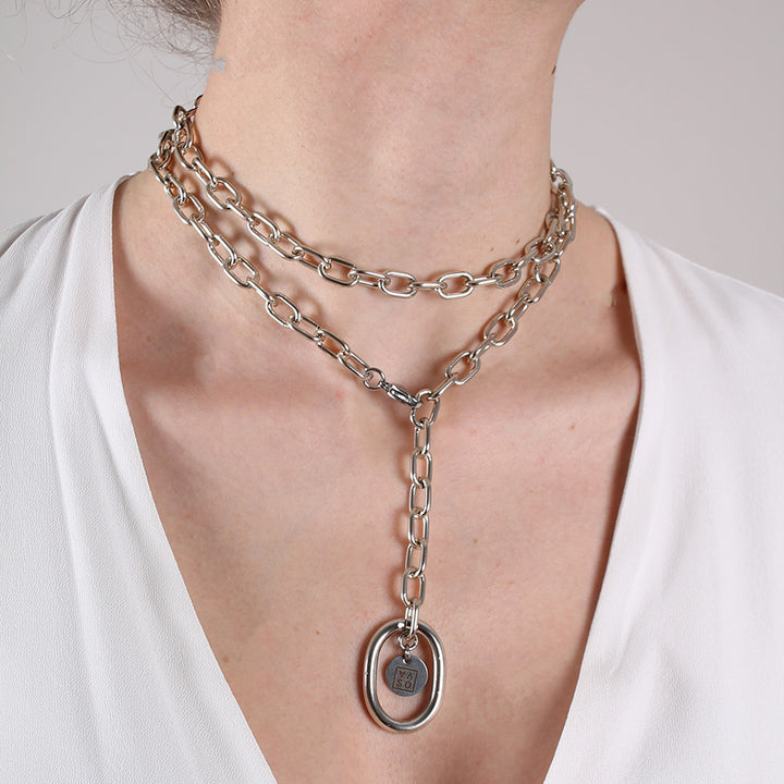 Collana Lente Argento