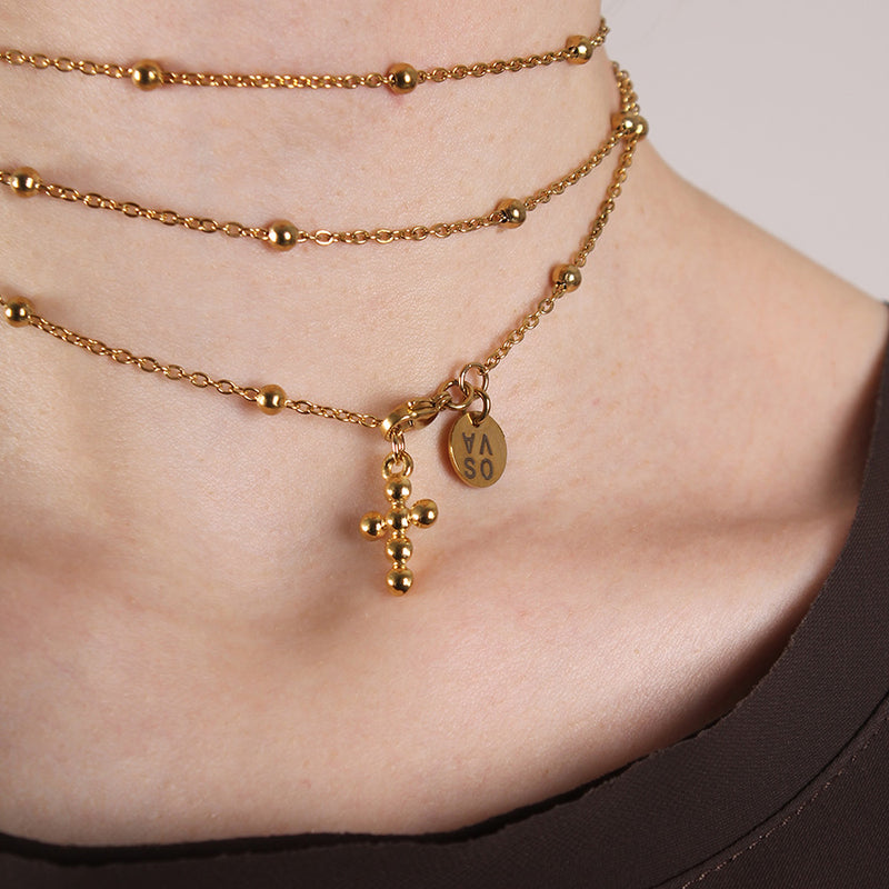 Collana Rosaria Oro