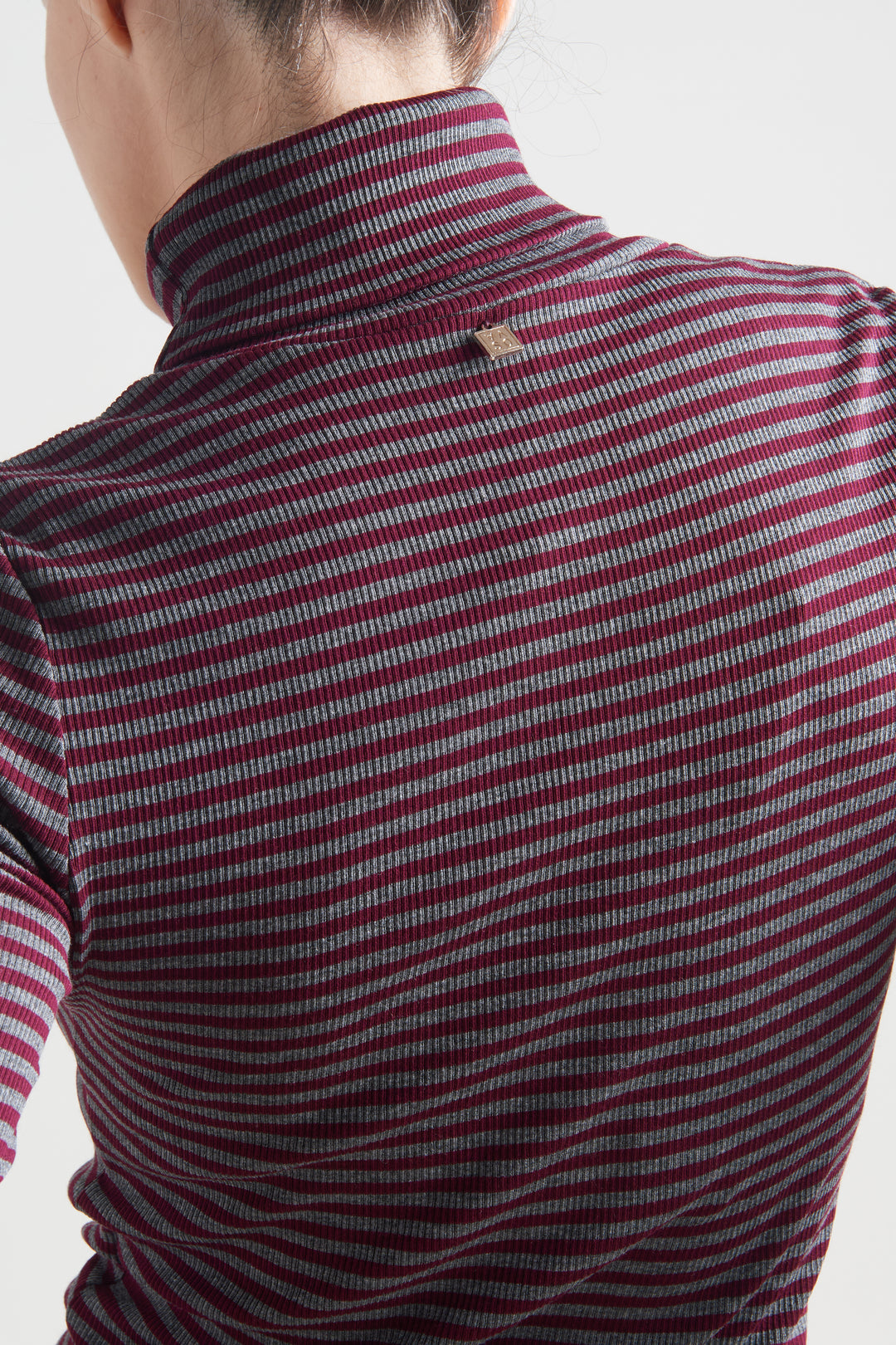 Striped turtleneck