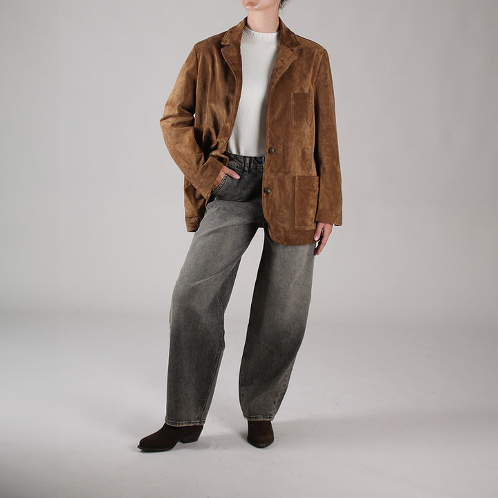 Blazer en daim Gio