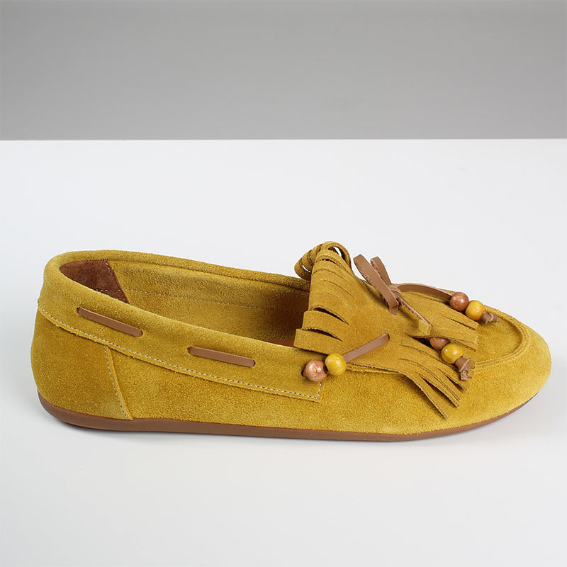 Mocassino Frange Giallo
