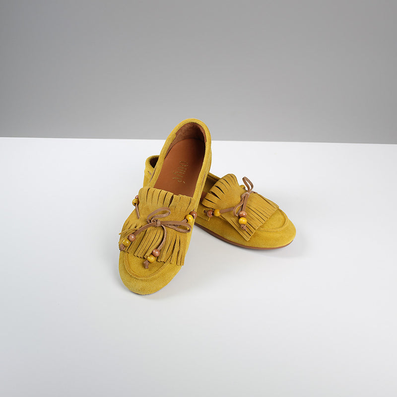 Mocassino Frange Giallo