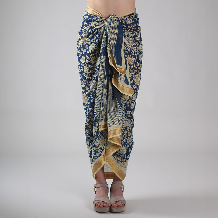 Pareo Marea Cotone Blu