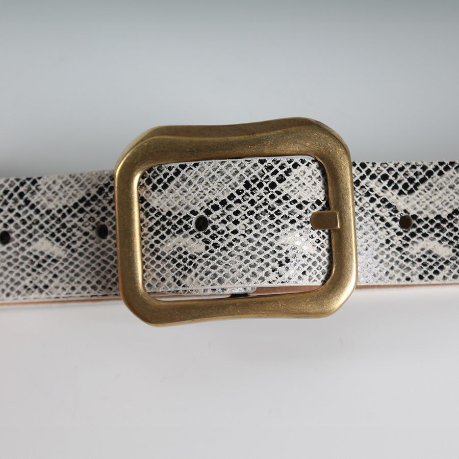 Cintura Pitone Latte