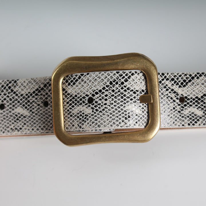 Cintura Pitone Latte