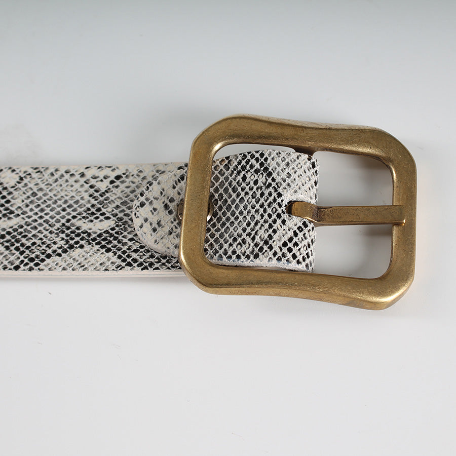 Cintura Pitone Latte