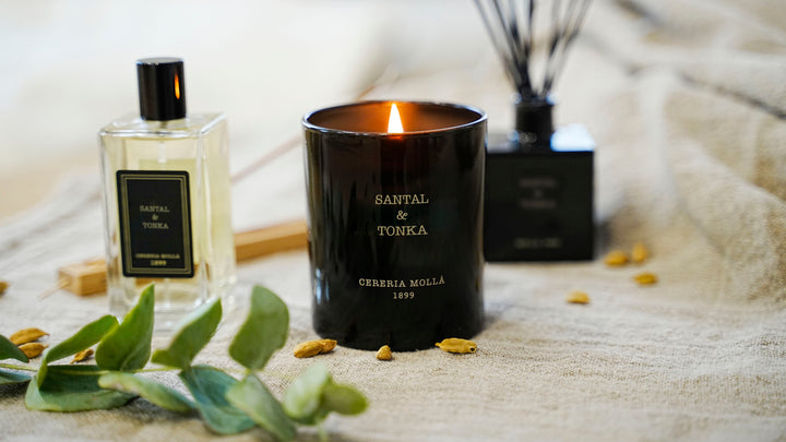 Premium Sandalwood and Tonka Bean Scented Candle