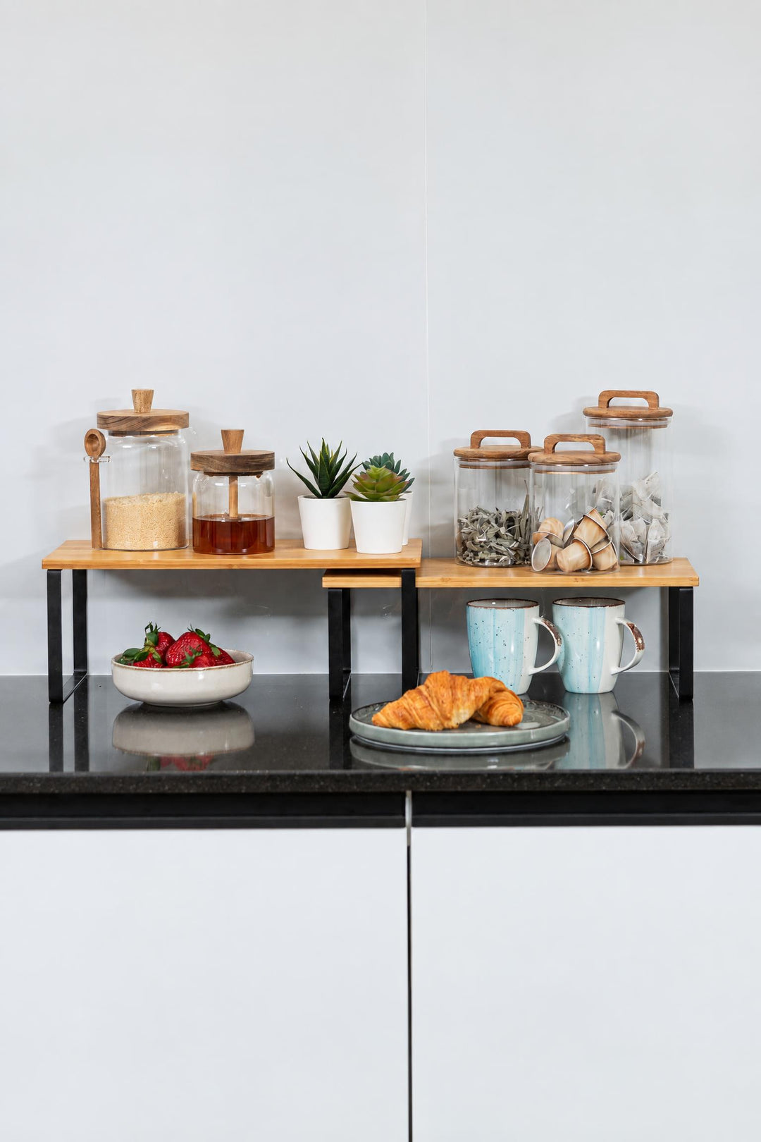 Contenitore Allure in vetro borosilicato e legno di acacia 850 ml 850 ml