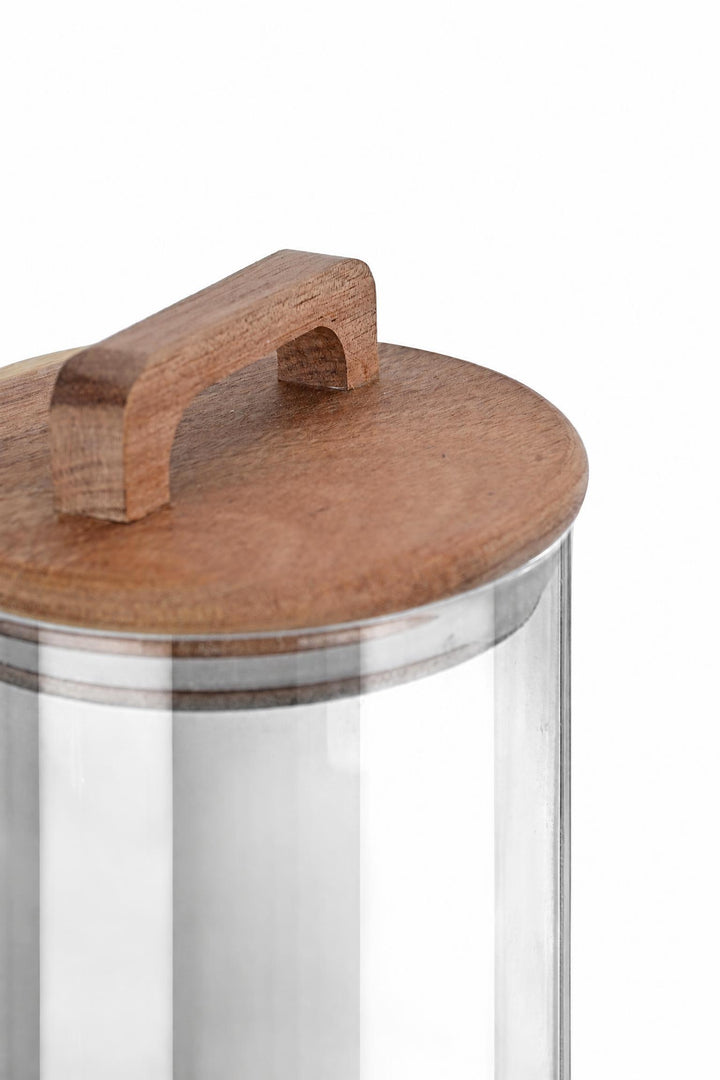 Contenitore Allure in vetro borosilicato e legno di acacia 650 ml 650 ml