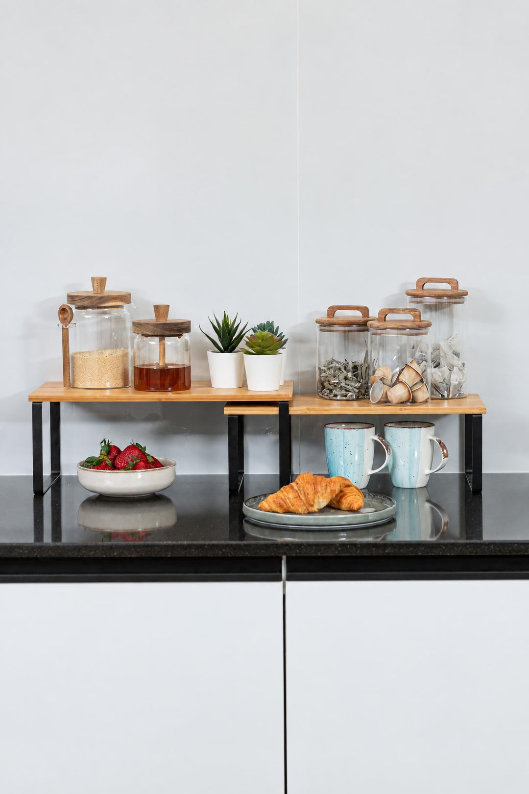 Contenitore Allure in vetro borosilicato e legno di acacia 650 ml 650 ml