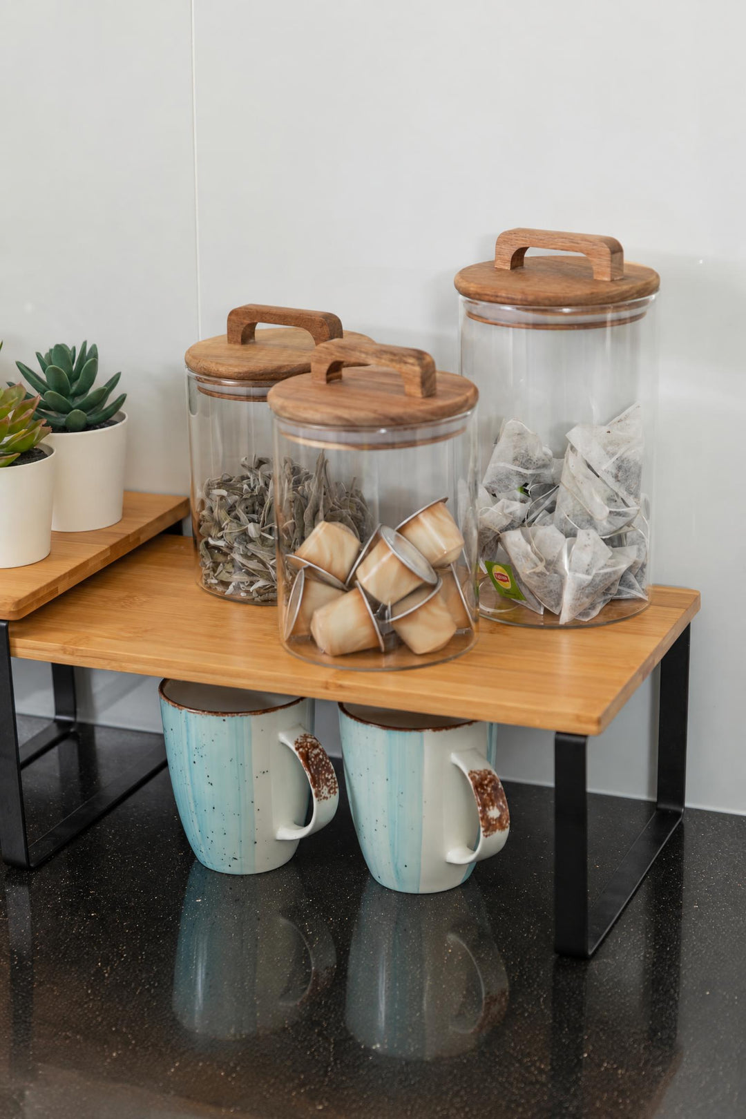 Contenitore Allure in vetro borosilicato e legno di acacia 650 ml 650 ml