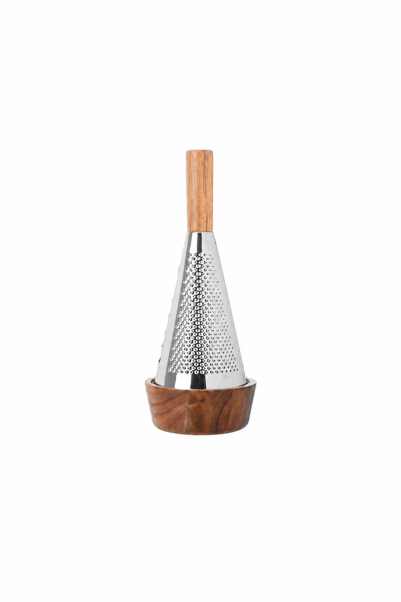 Grattugia Allure in acciaio inox e legno di acacia
