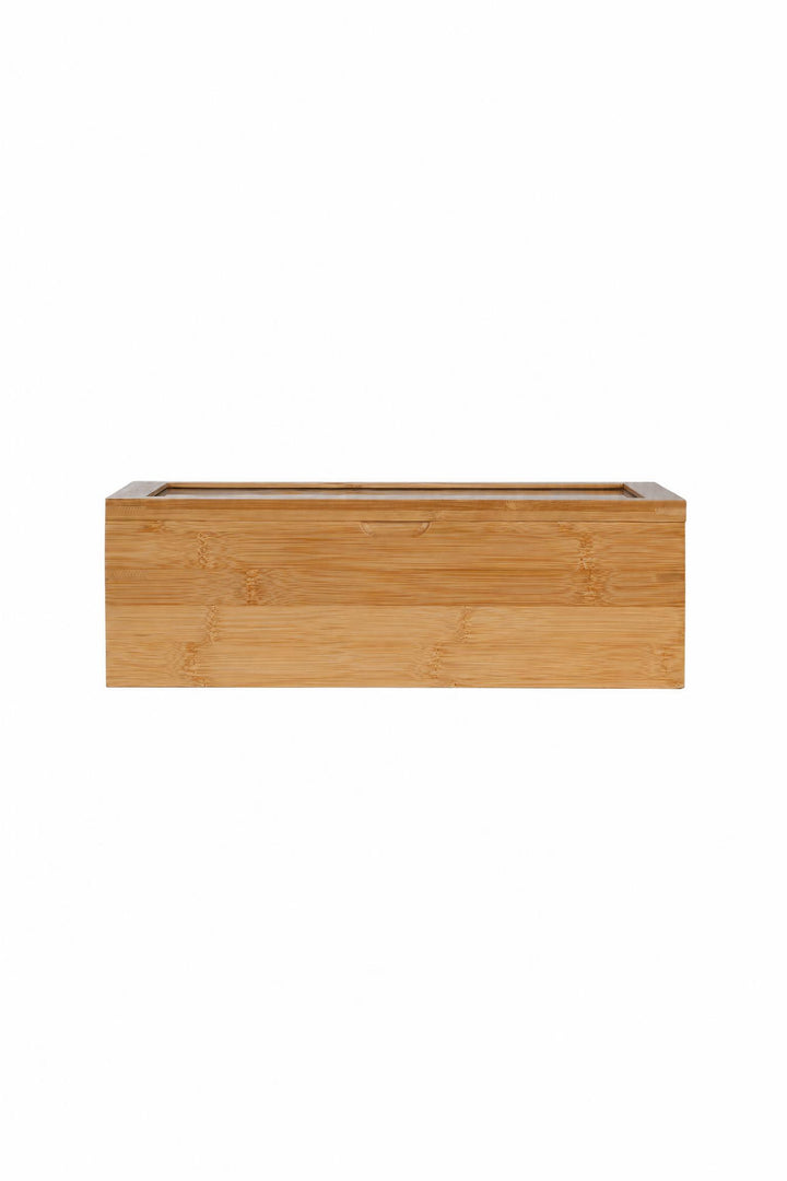 Scatola portaoggetti Bamboo Essentials in bambù 31 x 19 x 9 cm