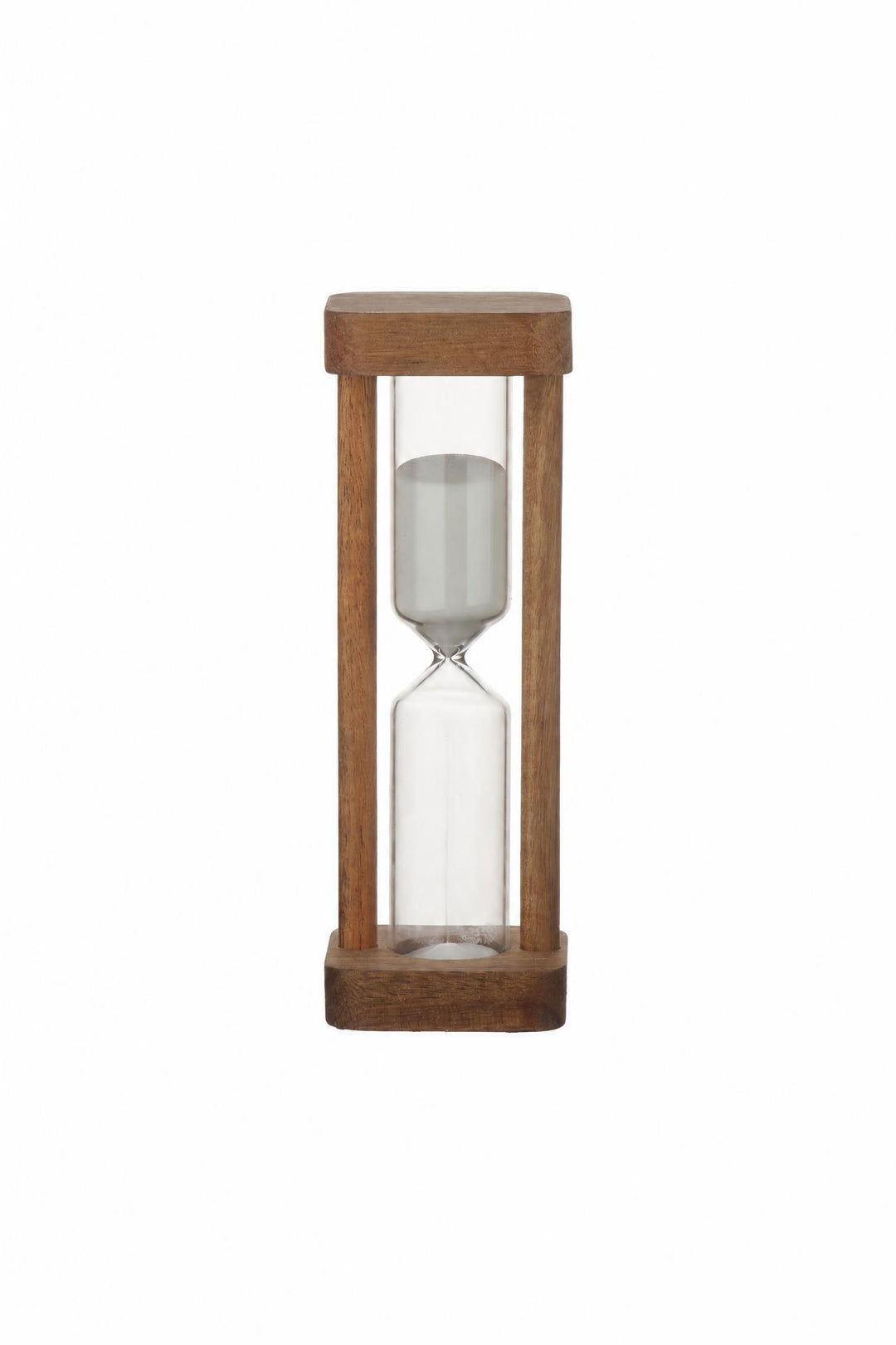 Clessidra Allure 15 minuti in vetro e legno 5 x 14 cm