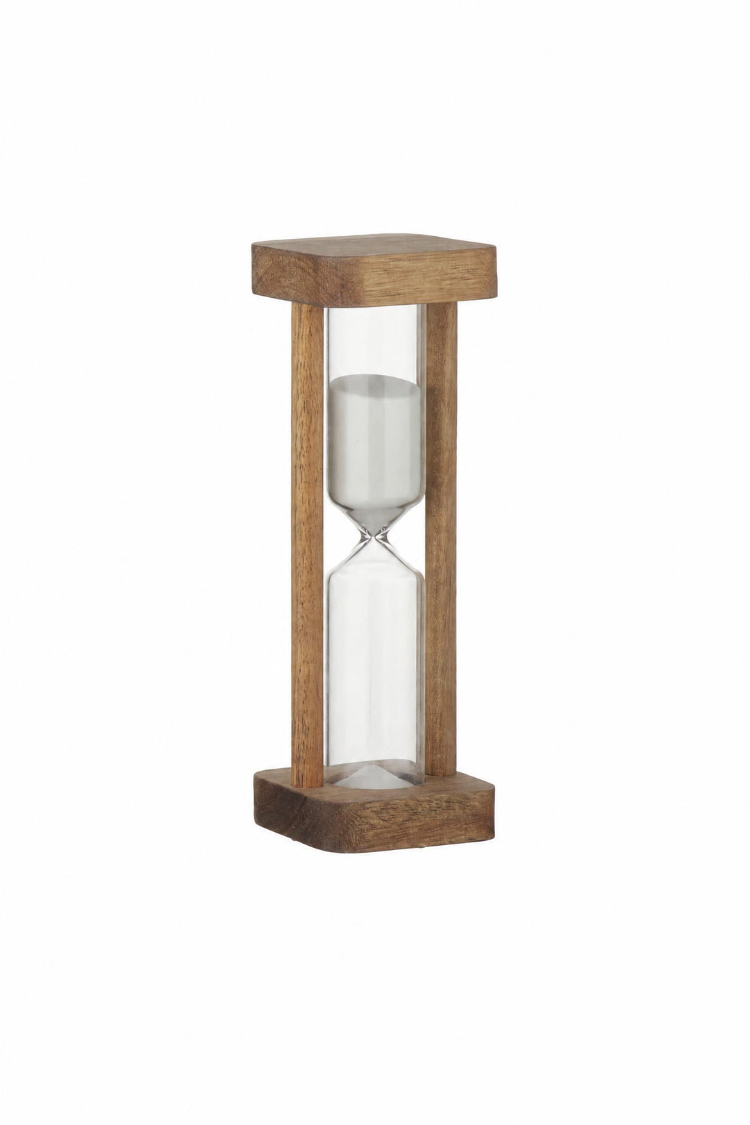 Clessidra Allure 15 minuti in vetro e legno 5 x 14 cm