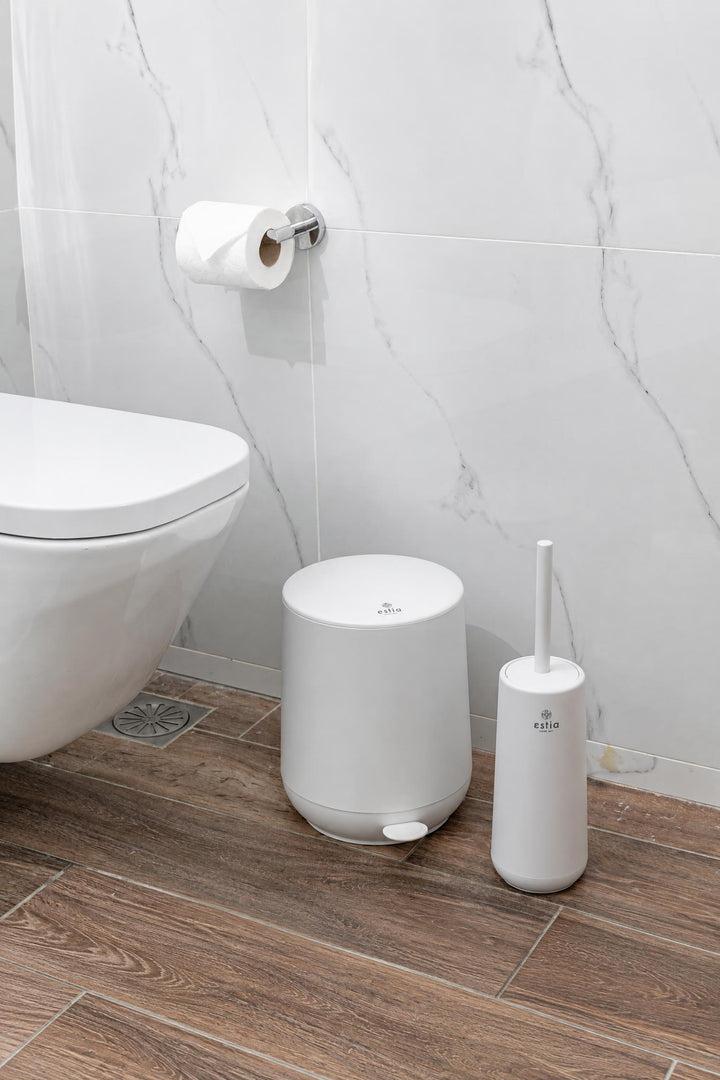 Scopino per WC Fjord in plastica Bianco