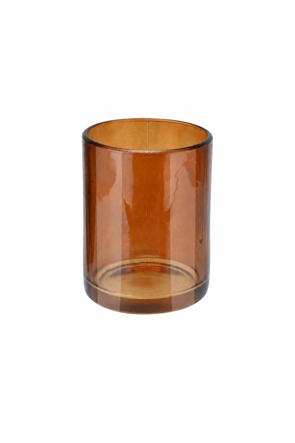 Portaspazzolini Amber in vetro color ambra