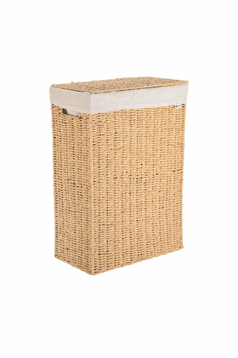 Cesto portabiancheria Botanica in corda di carta
