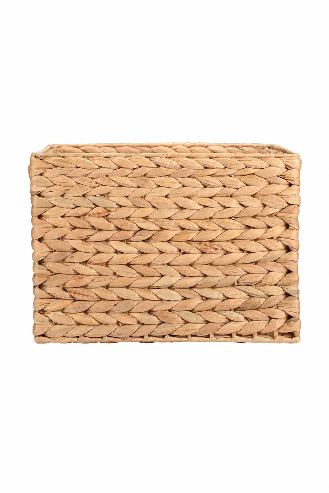 Cestino portaoggetti Florana in giacinto d'acqua 30 x 35 x 25 cm