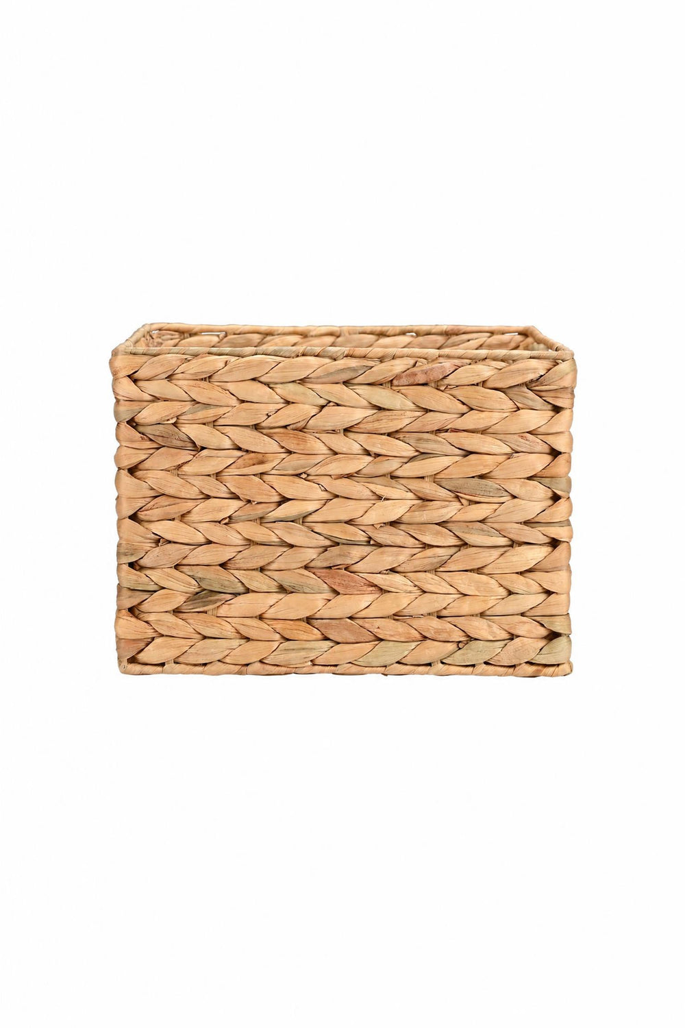 Cestino portaoggetti Florana in giacinto d'acqua 25 x 30 x 22 cm