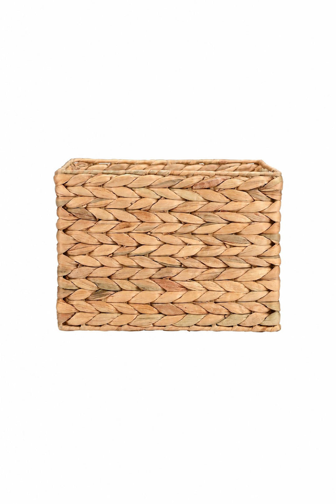 Cestino portaoggetti Florana in giacinto d'acqua 25 x 30 x 22 cm