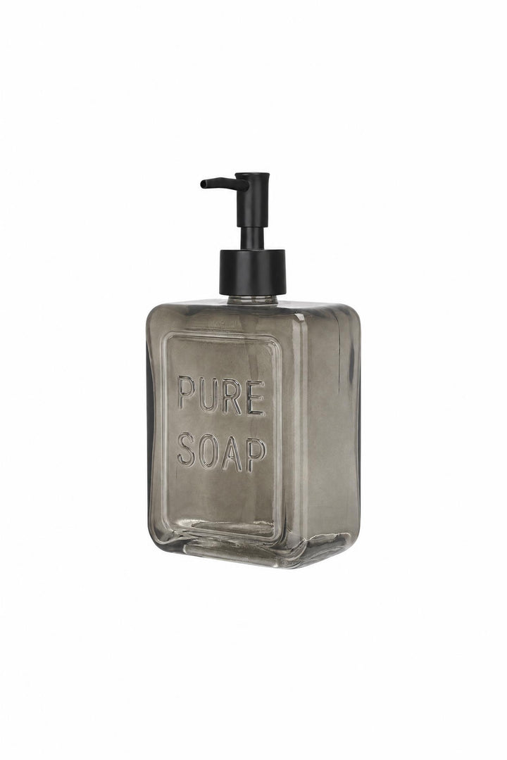 Dispenser per sapone Pure Soap in vetro 520 ml Grigio 520 ml